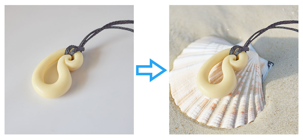 背景を生成した後の画像