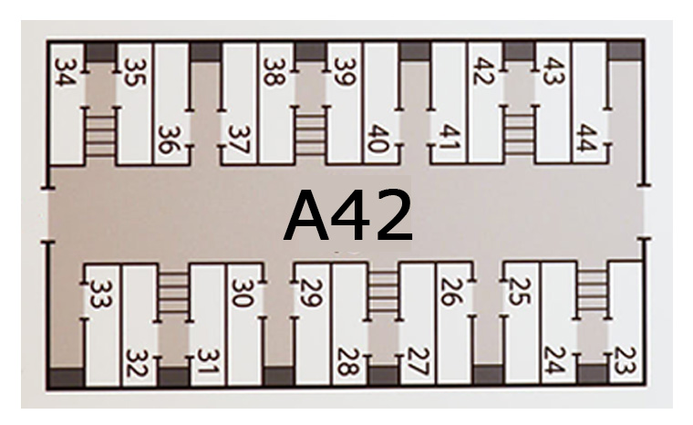 ツーリストA A42の部屋の配置