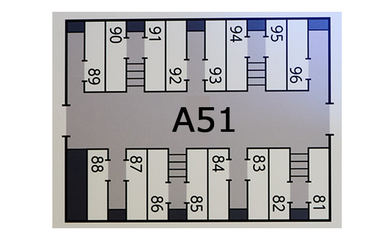 ツーリストA A51の部屋の配置